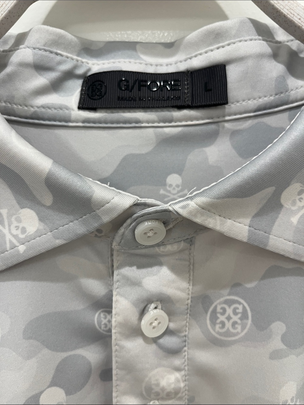 G/FORE Golf /Casual Tonal Camo Polo Shirt-Grey